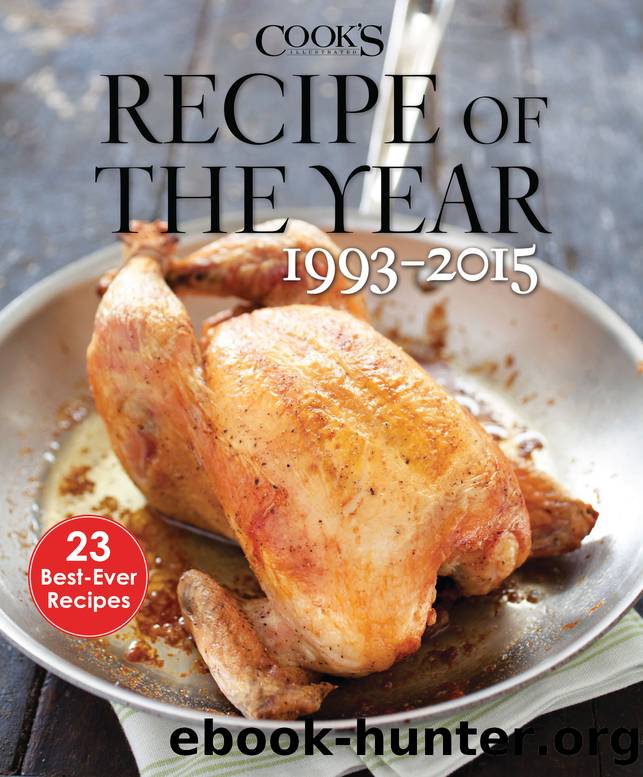 Recipe of the Year 1993-2015 by America's Test Kitchen